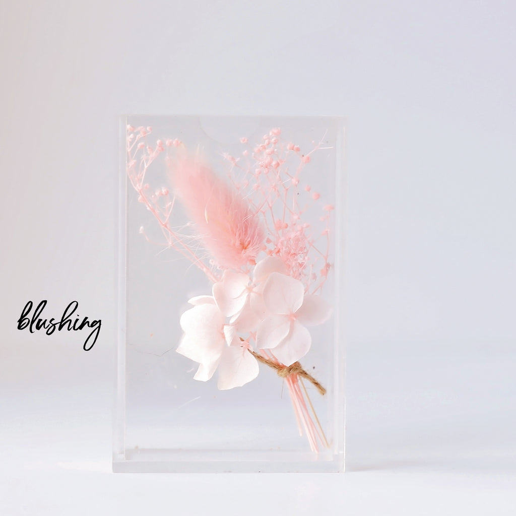 Australian made Blushing Baby Flower Frame.